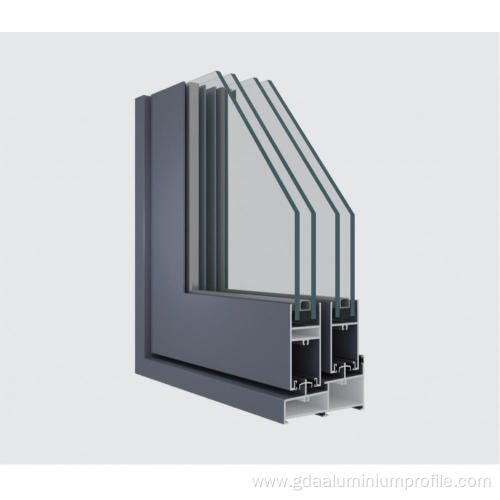 Custom 6063 Aluminum Extrusion Sliding Window Frame Profile